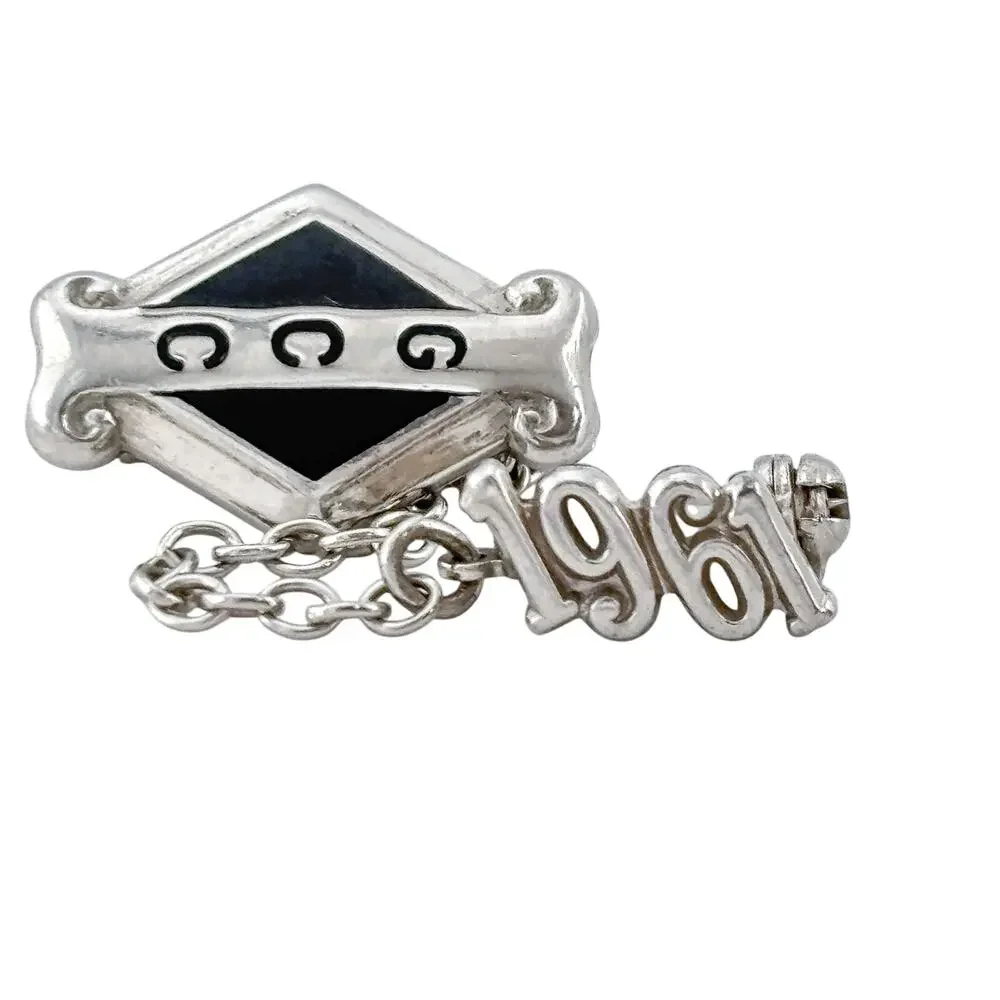 Vintage Sterling Silver 925 GCC 1961 Brooch